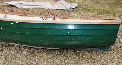 Lot 496 - A fibreglass rowing boat