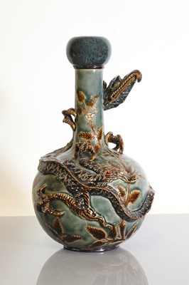 Lot 89 - A Doulton Lambeth stoneware bottle vase