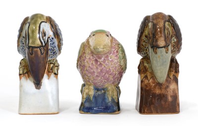 Lot 96 - Three Royal Doulton Lambeth stoneware figurines