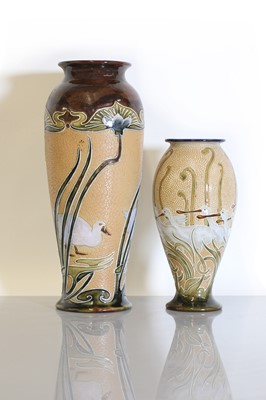 Lot 53 - A Doulton Lambeth stoneware vase