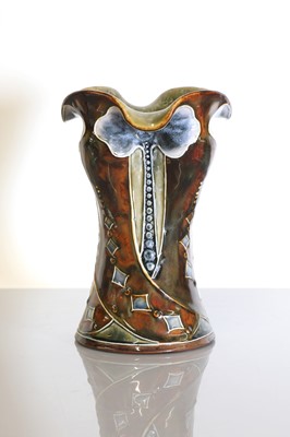 Lot 78 - A Doulton Lambeth stoneware vase