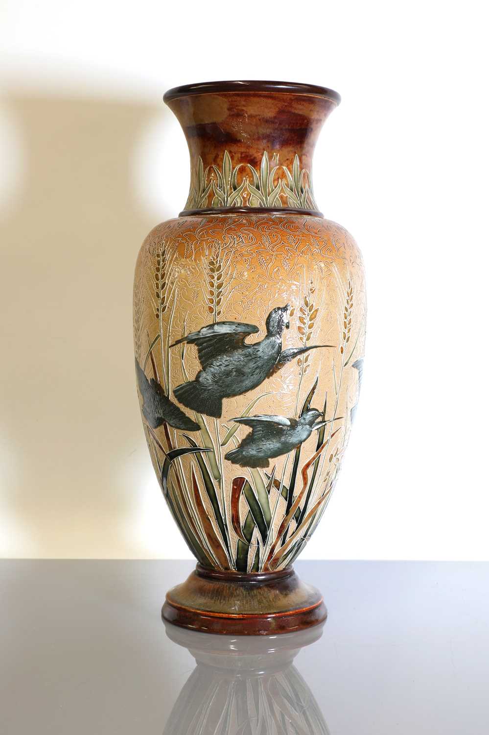 Lot 56 - A Doulton Lambeth stoneware vase