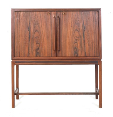 Lot 342 - A rosewood cocktail cabinet