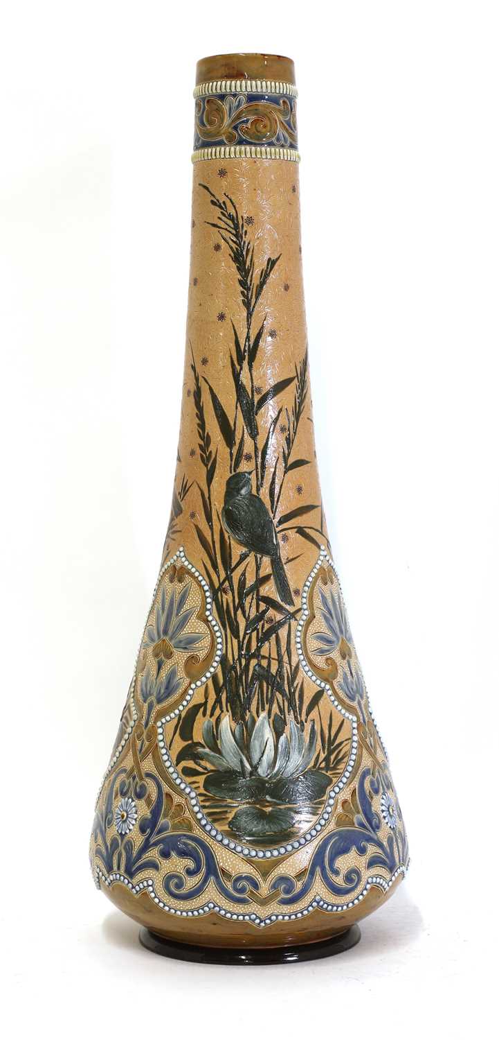 Lot 38 - A Doulton Lambeth stoneware vase