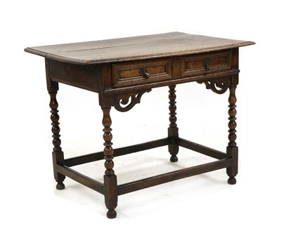 Lot 377 - An oak side table