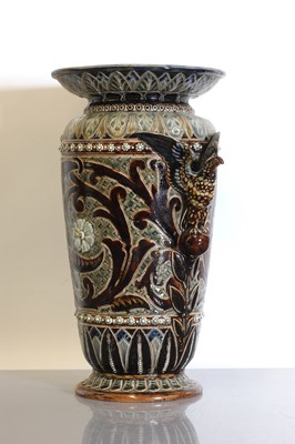 Lot 35 - A Doulton Lambeth stoneware vase