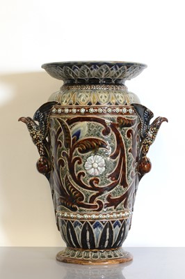Lot 35 - A Doulton Lambeth stoneware vase