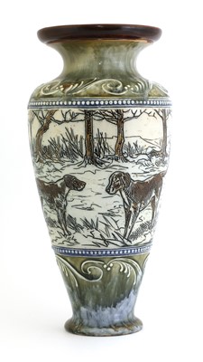 Lot 23 - A Doulton Lambeth stoneware vase