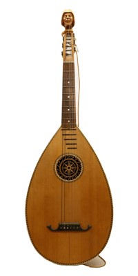 Lot 247 - A German six string lute guitar