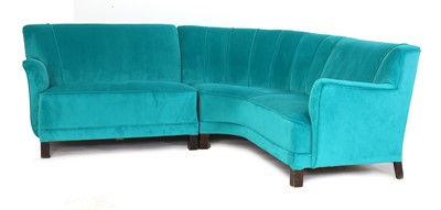 Lot 335 - A Danish corner sofa