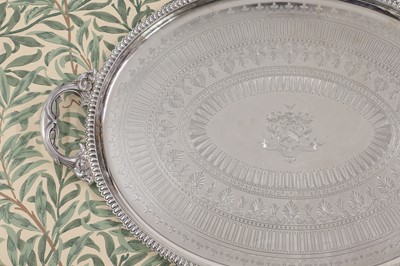 Lot 451 - A large Victorian silver tray