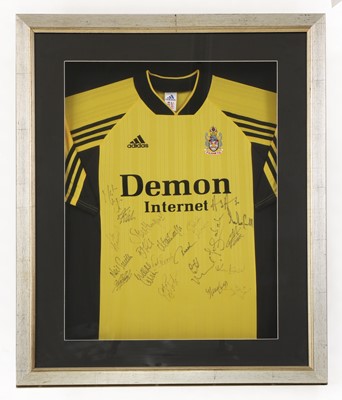 Lot 212 - A signed Fulham Away Shirt 1998-1999