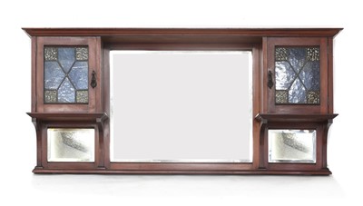 Lot 40 - An Arts and Crafts mahogany mirror-backed sideboard