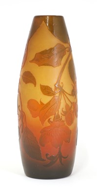 Lot 56 - A D'Argental cameo glass vase