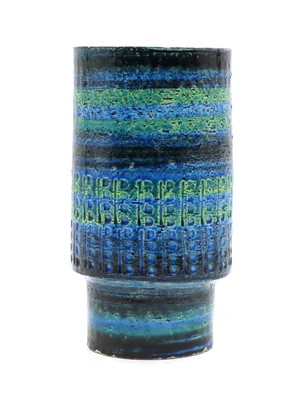 Lot 96 - An Italian Rimini Blu Bitossi stoneware vase