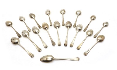 Lot 8 - A pair of George III Irish silver Old English pattern dessert spoons