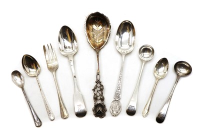 Lot 4 - A collection of silver flatware