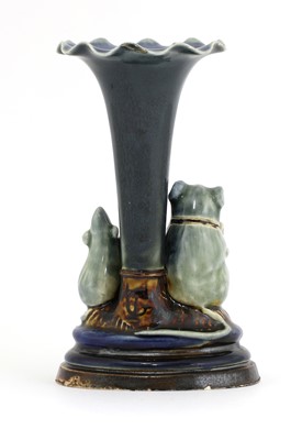 Lot 67 - A Doulton stoneware 'Mouse Musician' spill vase, 'The Conjurors'