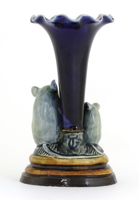 Lot 66 - A Doulton stoneware 'Mouse Musicians' spill vase