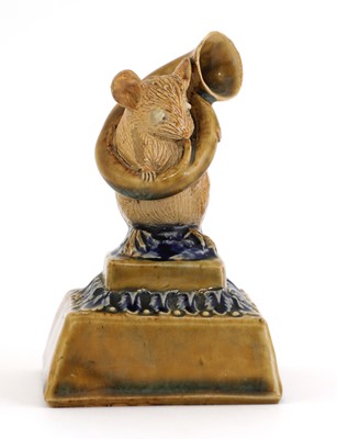 Lot 64 - A Doulton stoneware 'Mouse Musician' figure