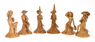 Lot 73 - Six Doulton stoneware 'Merry Musician' figures