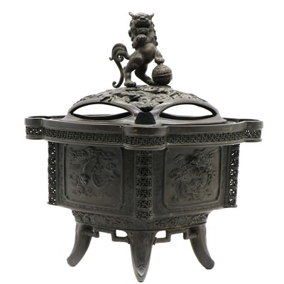Lot 171 - A Chinese bronze incense burner