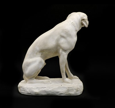 Lot 201 - A plaster sculpture of hound