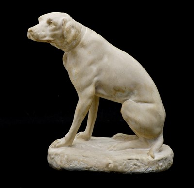 Lot 201 - A plaster sculpture of hound