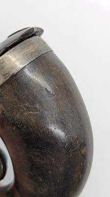 Lot 250 - Two 19th century Scottish rams horn snuff mulls