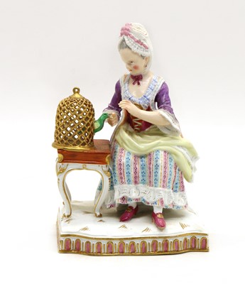 Lot 76 - A Meissen porcelain figure