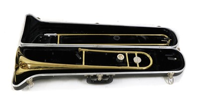 Lot 285 - A Selmer Bundy brass trombone