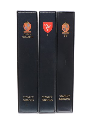 Lot 196 - Four Stanley Gibbons QEII GB albums from 1950 through to 2009