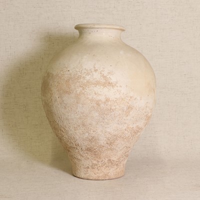 Lot 4 - A Chinese white-glazed jar