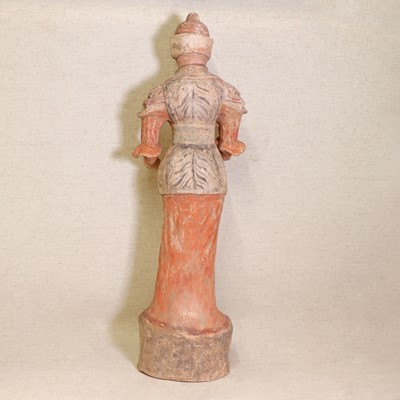 Lot 3 - A Chinese pottery figure