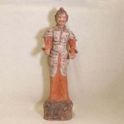 Lot 3 - A Chinese pottery figure