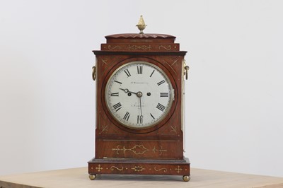 Lot 469 - A Regency mahogany bracket clock