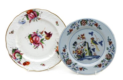 Lot 65 - An English delft plate