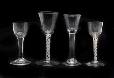 Lot 107 - A collection of 18th century drinking glasses