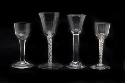 Lot 107 - A collection of 18th century drinking glasses