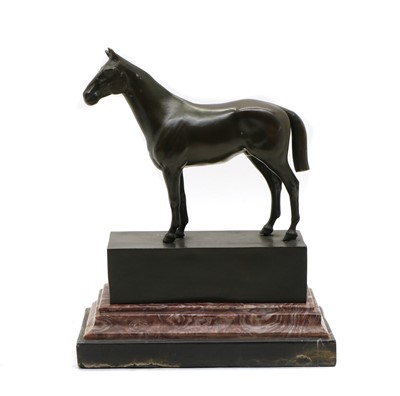 Lot 295 - A bronze model of a horse