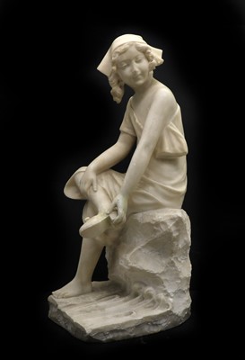 Lot 315 - A white marble sculpture