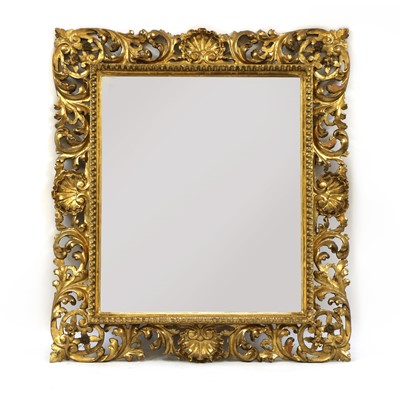 Lot 363 - A giltwood Florentine mirror