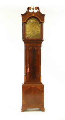 Lot 369 - A George III inlaid mahogany 8-day longcase clock