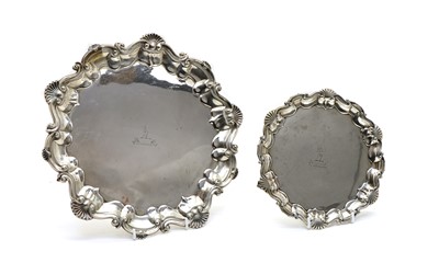 Lot 1 - A Victorian silver salver