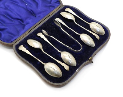 Lot 60 - A cased Victorian silver coffee set