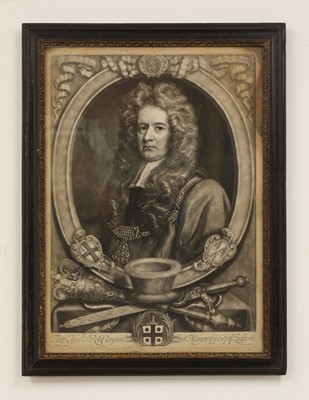 Lot 201 - Five mezzotint portraits of 17th and 18th century political figures