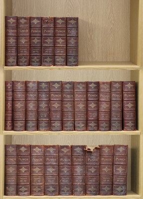Lot 80 - PUNCH: A long run of bound volumes.