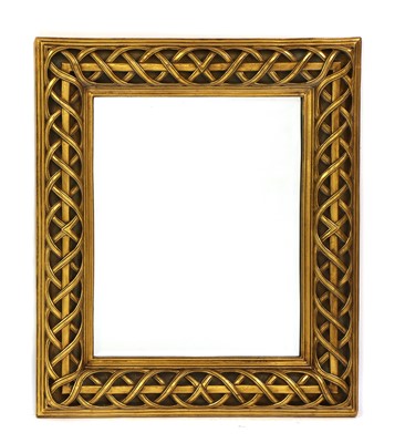 Lot 405 - A gilt framed rectangular gilt mirror