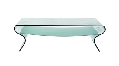 Lot 504 - A 'Charlotte' glass coffee table