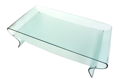 Lot 504 - A 'Charlotte' glass coffee table